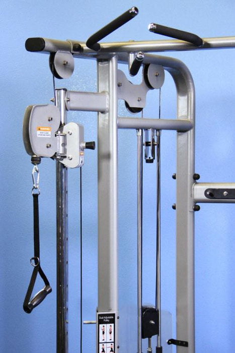 Megatron Dual Adjustable Pulley (88" & 95" height) - Muscle D Fitness - Functional Pull-Up Bar - Adjustable Height - Sweatfully