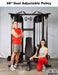 Megatron Dual Adjustable Pulley (88" & 95" height) - Muscle D Fitness - Functional Pull-Up Bar - Adjustable Height - Sweatfully