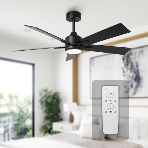 48" DC Motor 5 Blades Modern Downrod Mount Ceiling Fan - Sweatfully
