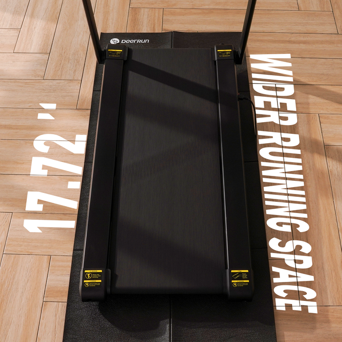 DeerRun X20 Treadmill with 15% Auto Incline Full Running Deck Treadmill | 400Lbs, 11.3Mph - Sweatfully