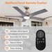 56" Genoa Farmhouse DC Motor Downrod Mount Reversible Ceiling Fan with Lighting and Remote Control - Sweatfully