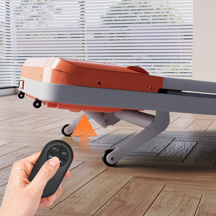 DeerRun Z10 12% Auto Incline Smart Walking Pad Treadmill with remote control-Orange - Sweatfully