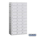 Salsbury 12" Wide Ten Tier Plastic Locker - 3 Wide - 6 Feet High - 18 Inches Deep - Gray - Assembled - Sweatfully