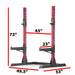 XMARK Squat Rack Bench Press with Adjustable Safety Spotters XM-9050-RED-RACK - Sweatfully