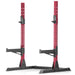 XMARK Squat Rack Bench Press with Adjustable Safety Spotters XM-9050-RED-RACK - Sweatfully