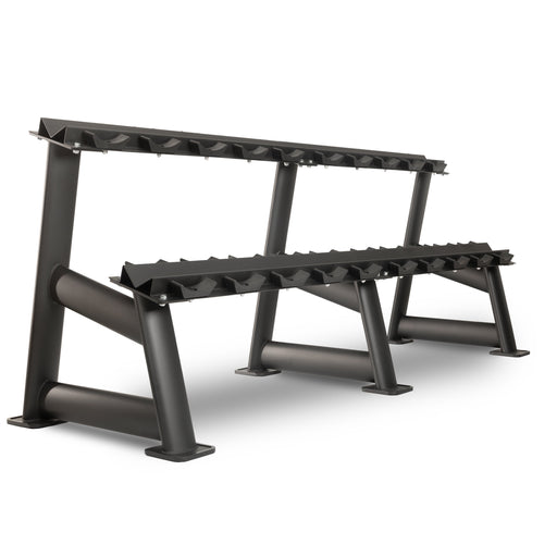 XMARK Commercial 2-Tier Dumbbell Rack - 10 Dumbbell Pairs XM-9104 - Sweatfully