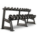 XMARK Round Commercial Urethane Dumbbells  (5-50 lb and 5-75 lb Sets) XM-9104-3316-550S - Sweatfully