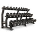 XMARK 12-Sided Commercial Urethane Dumbbells (5-50 lb and 5-75 lb Sets) XM-9104-3323-550S - Sweatfully