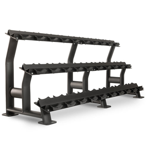 XMARK Commercial 3-Tier Dumbbell Racks - 15 Dumbbell Pairs XM-9106 - Sweatfully
