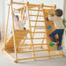 Chestnut 8-in-1 Jungle Gym for Toddlers | Indoor & Outdoor Wooden Playset - Sweatfully