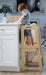 Date - 4 in 1 Kitchen Tower, Desk, Step Stool and Chalkboard - Sweatfully