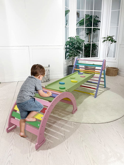 Hazel - Pikler Triangle Ladder & Rocker Set - Sweatfully
