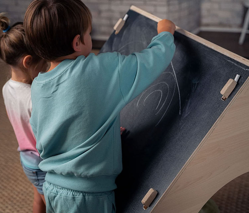 Evergreen- Children's Playhouse with Chalkboard Roof - Sweatfully