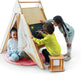 Oak - Wood Learning Tent and Climber with Desk and Chair - Sweatfully