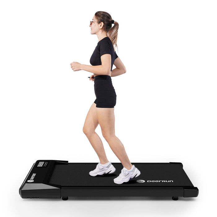 DeerRun Q1 Urban Mini Under-Desk Treadmill with Remote Control - Sweatfully