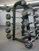 SFE Rubber Fixed EZ Curl Barbell SET 20LBs - 110LBs with Rack (New) - Sweatfully