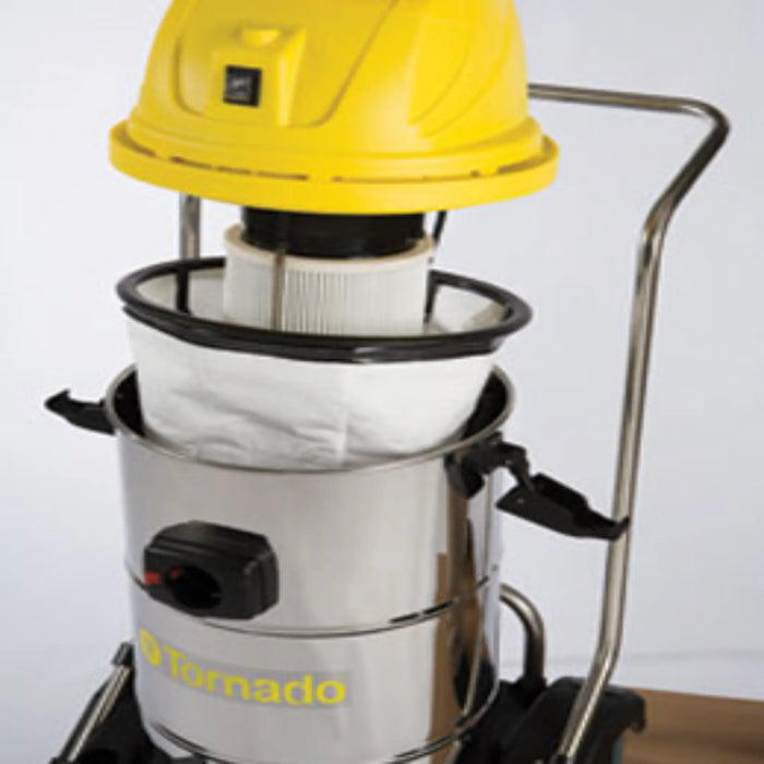 Tornado Taskforce 15 Wet/Dry Vacuum (Stainless Steel) - Sweatfully
