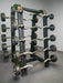 SFE Rubber Fixed EZ Curl Barbell SET 20LBs - 110LBs with Rack (New) - Sweatfully