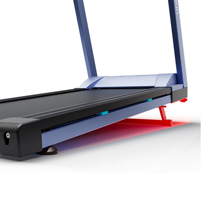 DeerRun A1 Pro Move+  6% Incline Foldable Treadmill——2025 Upgraded Chip & NFC Support | 350Lbs, 10mph Blue - Sweatfully