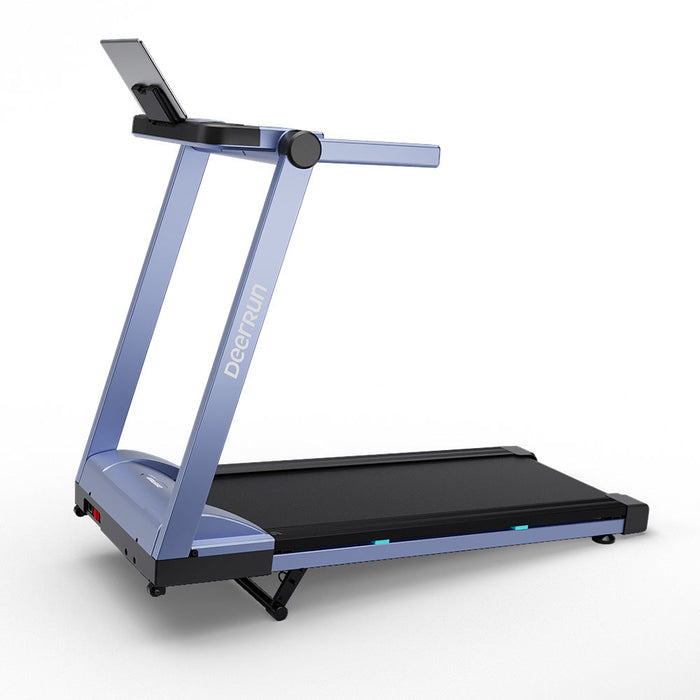 DeerRun A1 Pro Move+  6% Incline Foldable Treadmill——2025 Upgraded Chip & NFC Support | 350Lbs, 10mph Blue - Sweatfully