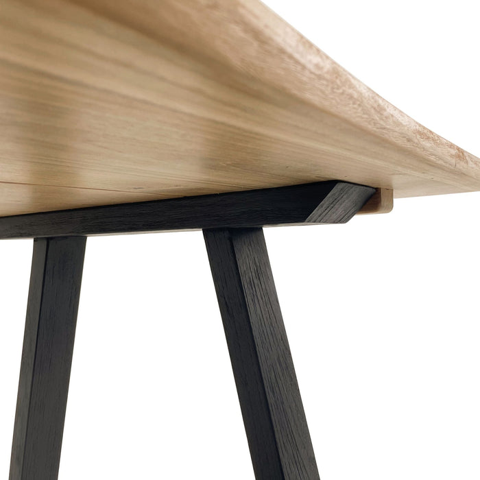Ubud Natural Teak 4-6 Person Indoor or Outdoor Dining Table - 79" - Sweatfully