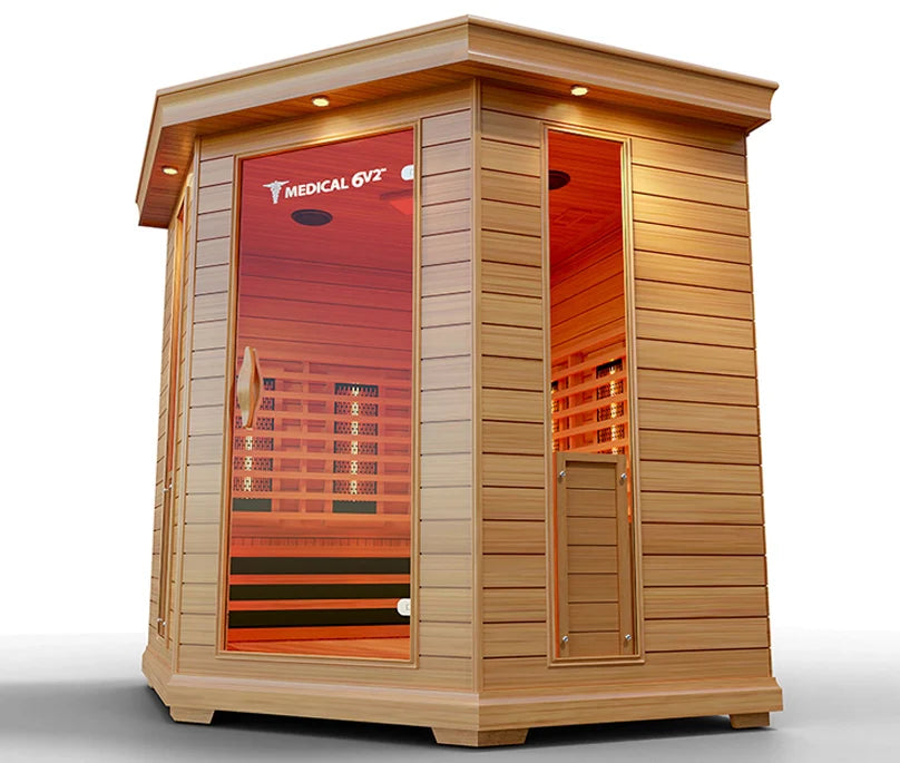 6 Person Indoor Infrared Full Spectrum Sauna | Medical 6 Plus™ - Sweatfully