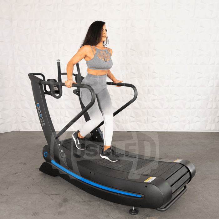 Commercial Self Powered Curve Treadmill - Muscle D Fitness - Standalone - Sweatfully