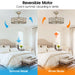 25" Modern Downrod Mount Crystal Fandelier with Lighting and Remote Control - Sweatfully