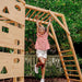 Avenlur Hawthorn XL Wooden Outdoor Playset – Slide, Swing, Climbing Wall & Monkey Bars | Backyard Playground Set for Kids - Sweatfully