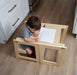 Date - 4 in 1 Kitchen Tower, Desk, Step Stool and Chalkboard - Sweatfully