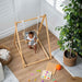 Spruce - Baby and Toddler Foldable Wooden Swing Set - Sweatfully