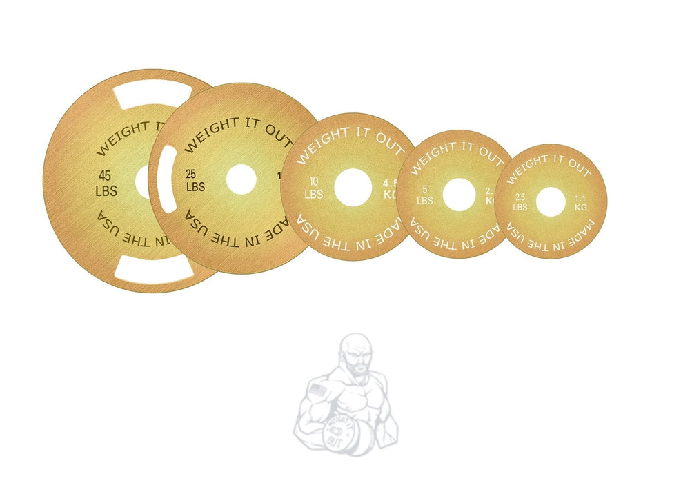 Solid Steel Calibrated Weight Plate Sets - Sweatfully