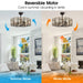 31" Linda Industrial DC Motor Downrod Mount Reversible Ceiling Fan with Lighting and Remote Control - Sweatfully