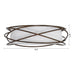 20" Modern Brown LED Flush Mount Ceiling Light - Sweatfully