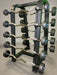 SFE Rubber Fixed EZ Curl Barbell SET 20LBs - 110LBs with Rack (New) - Sweatfully