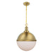 Aaron 12" 2-Light Gold Dimmable Island Pendant Light - Sweatfully