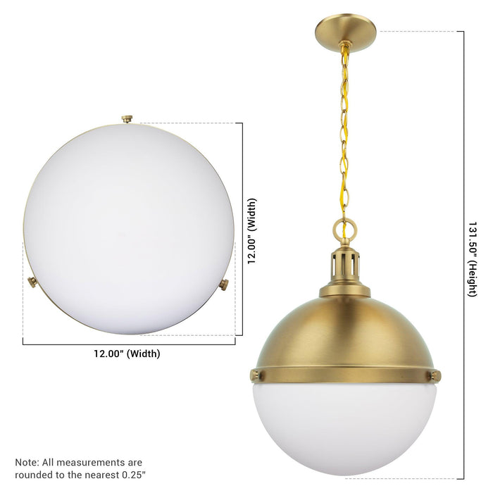 Aaron 12" 2-Light Gold Dimmable Island Pendant Light - Sweatfully