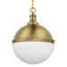Aaron 12" 2-Light Gold Dimmable Island Pendant Light - Sweatfully
