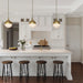 Aaron 12" 2-Light Gold Dimmable Island Pendant Light - Sweatfully
