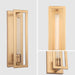 Adelman Gold 1-Light Decorative Dimmable Wall Sconce - Sweatfully