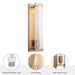 Adelman Gold Metal & Glass 1-Light Dimmable Wall Sconce - Sweatfully