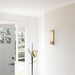 Adelman Gold Metal & Glass 1-Light Dimmable Wall Sconce - Sweatfully