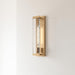 Adelman Gold Metal & Glass 1-Light Dimmable Wall Sconce - Sweatfully