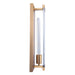Adelman Gold Metal & Glass 1-Light Dimmable Wall Sconce - Sweatfully