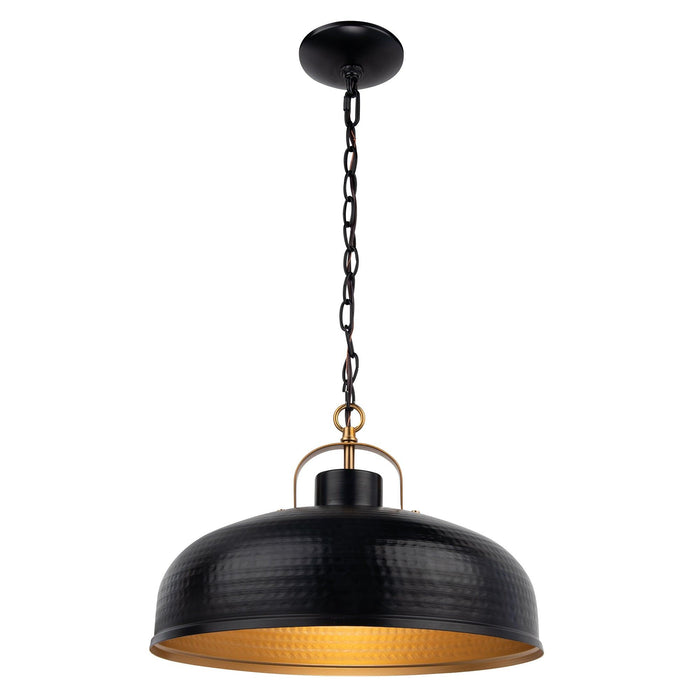 Ambert 1-Light Black Rustic Metal Dimmable Island Pendant Light - Sweatfully