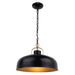Ambert 1-Light Black Rustic Metal Dimmable Island Pendant Light - Sweatfully
