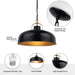 Ambert 1-Light Black Rustic Metal Dimmable Island Pendant Light - Sweatfully