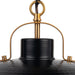 Ambert 1-Light Black Rustic Metal Dimmable Island Pendant Light - Sweatfully