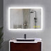 SmartGlow Dimmable LED Frameless Anti-Fog Bathroom Vanity Mirror - Sweatfully