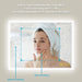 SmartGlow Dimmable LED Frameless Anti-Fog Bathroom Vanity Mirror - Sweatfully